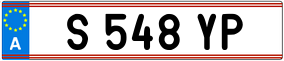 Trailer License Plate